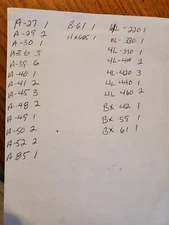 Brand New NOS   V-Belts 29  MANY SIZES  BRAND VARIES BY SIZE