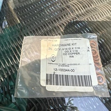 Vintage BOWLING ALLEY Surplus 12-100344-002 Hardware Kit Gaskets 25 Per Package