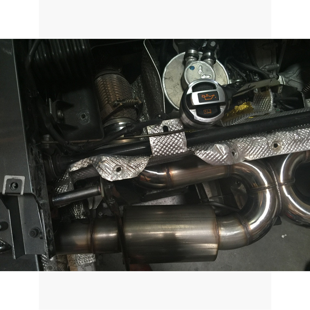 REV9 Cat-Back FLowMaxx Stainless Steel Exhaust Kit 3" Pipe For 09-15 Audi R8 V10