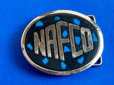 NAFCO Company Advertising Numbered Inlaid Promotional Belt Buckle