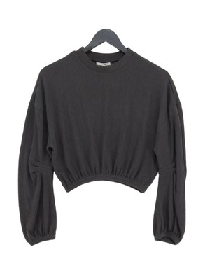 Amuse Society Damen Top XS Grau Polyester mit Elasthan, Viskose Cropped