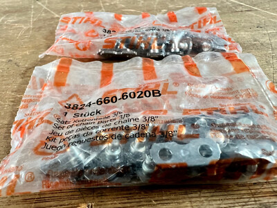 18 Sets (x2 Beutel à 9 Paar) Verbindungsglieder und Spanngurte Stihl 3/8 Ketten
