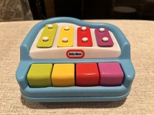 Vintage Little Tikes Tap A Tune Blue Toddler Keyboard Piano Xylophone