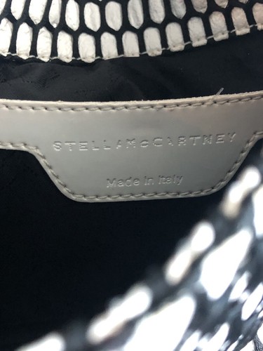 Authentic Pristine Stella McCartney Falabella Tote Bag Black Wool Faux Leather - Picture 22 of 24
