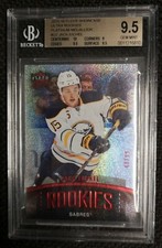 2015-16 Fleer Showcase Jack Eichel Rookie Platinum Medallion /99 BGS 9.5 RC #U2