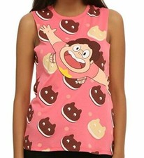 Camiseta STEVEN UNIVERSE Cookie Cat Rosa Juniors Muscle Top
