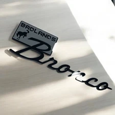 1pcs Bronco BADLANDS Fender Tailgate Emblem Badge Bronco Emblem