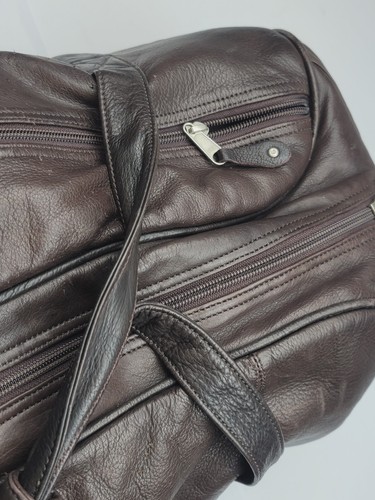 Canyon Outback Brown Leather 24" Duffel Bag Designed For FOOD CITY - Picture 19 of 24