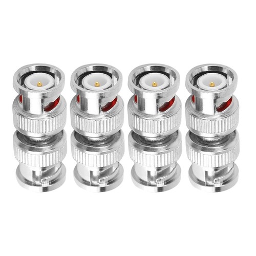 4pcs BNC Male To Male Coax Coupler Video Connector Adapter RF Convertor NEW - Zdjęcie 5 z 9