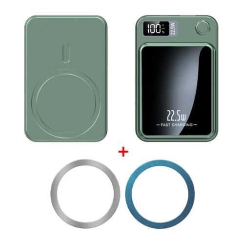 Caricabatteria wireless veloce Macsafe power bank magnetico 30000 mAh per iPhone Android - Foto 18 di 18