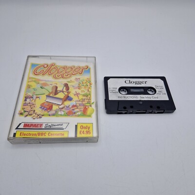 Seltenes BBC Micro Spiel - Clogger 1988 - Impact Software