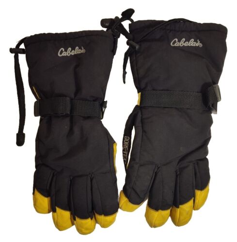 Men's Cabela's Pinnacle Gore-Tex Deerskin Palm Gloves XL-Reg Gauntlet Style - Picture 1 of 5