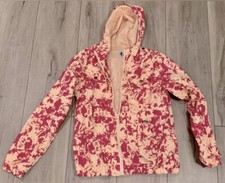 VOLCOM Pink Paint Splatter Lightweight Ski Winter Jacket Size Large 14