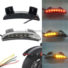 Rear Chopped Fender Edge Tail Light Integrated Turn Signals For Harley Sportster