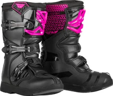 Fly Racing Youth Maverick MX Boots Pink/Black 3