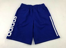 adidas Active Athletic Youth Boys Shorts w/Pockets XL 18/20 Royal Blue Cotton