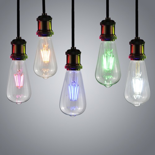 Filamento LED E27 Tornillo ES Edison Bombillas Jaula de Ardilla 4W Luz Ambiental Lámpara Decoración - Imagen 4 de 14