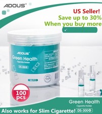 100 Pcs Disposable Tobacco Cigarette Filter Holder With Slim Convert Reduce Tar