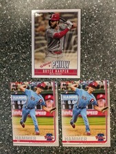 (2)2019 Topps Update JD Hammer 🔨 Pitching Prospect 4 PA Phillies +Bryce Harper!