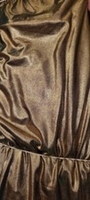 Foil Knit Spandex Fabric Gold. By The Yard