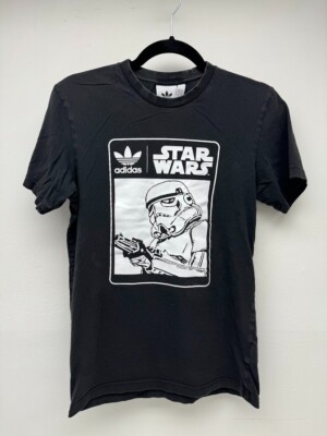 Adidas Originals STAR WARS T-Shirt Men's Size Small Storm Adidas Originals STAR WARS T-Shirt Men's Size Small Storm