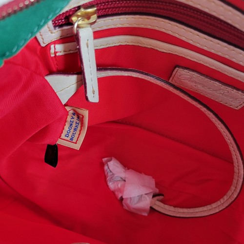 Dooney & Bourke Florentine Leather Medium Pocket Satchel Oyster Cream See Photos - Picture 3 of 24