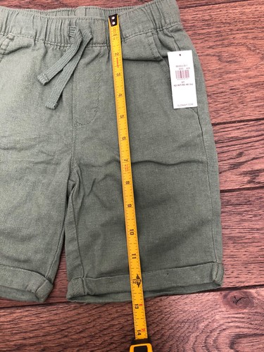 Pantaloncini corti con polsini e coulisse Old Navy bambino verde 5T nuovi con etichetta - Foto 6 di 8