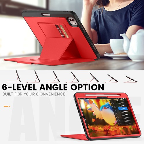 Smart Magnetic Buckle Leather Cover Stand Armor Case For iPad Pro M4/Air M3 2025 - Picture 5 of 81