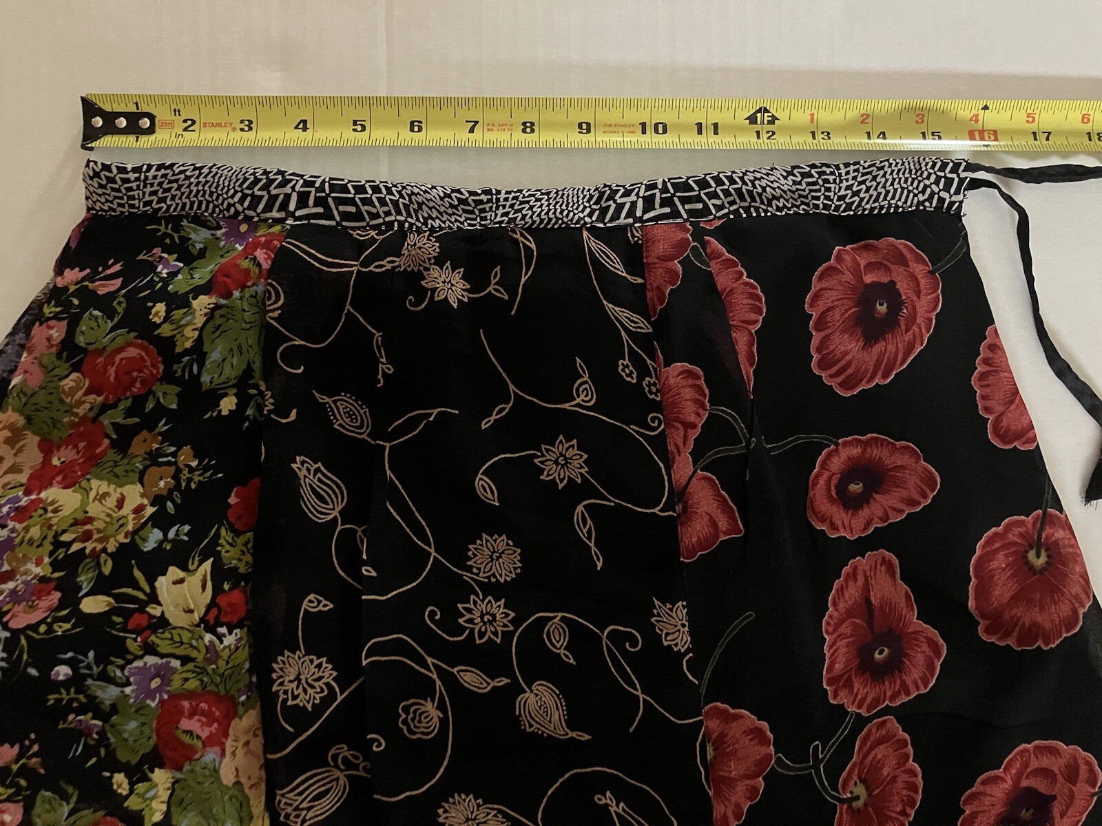 Sacred Threads Georgette Floral Patchwork Long Sk… - image 4