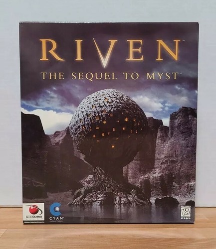 New! 1997 Riven The Sequel to Myst PC or Mac Big Box - Game Sealed Inside - Picture 3 of 12