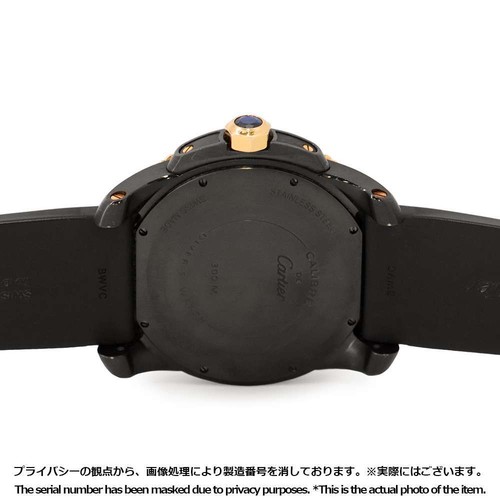 CARTIER Caliber de Cartier Diver 42mm Stainless Steel/PG/Rubber Black Dial W... - Picture 3 of 16
