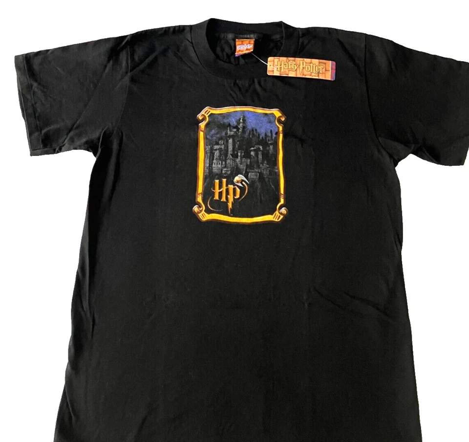 NUEVA Camiseta Top Harry Potter CASTILLO DE HOGWARTS L XL VINTAGE NUEVA CON ETIQUETAS Warner Bros Foto 2 de 4
