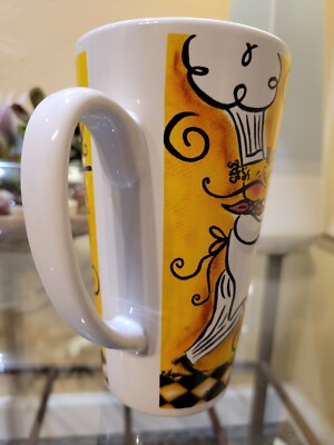 American Atelier at Home Coffee Cup Mug w/ Chef carrying bowl of pasta |  eBay