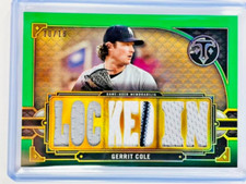 2022 Topps Triple Threads Relic Emerald #TTRGC1 Gerrit Cole /18 Yankees