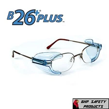 (20 PAIR) B26+ SIDE SHIELDS FOR RX GLASSES SAFETY EYEWEAR EYE PROTECTION Z87.1