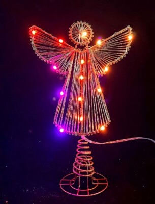 Smart RGBIC BLE LED Angel Tree Topper with spoke pattern