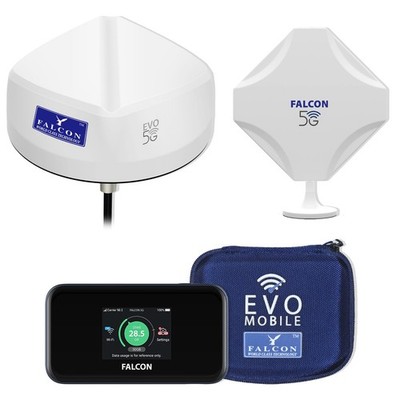 Falcon EVO 5G Flex - Dachmontage + tragbare verstärkte Internetlösung.