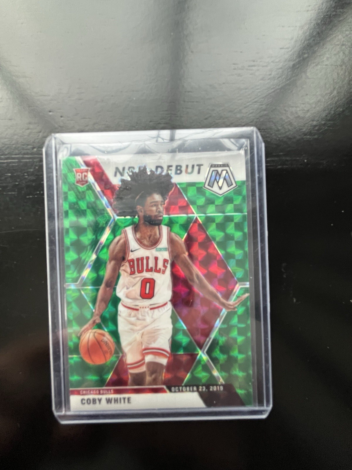 2019-20 Panini Mosaic NBA Debut Coby White Green Mosaic Prizm #264 Rookie RC