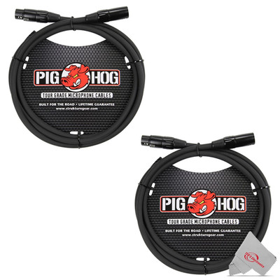 Briskdrop Pig Hog Phm6 8Mm Mic Cable 6Ft Xlr - 2 Pack 811054034800