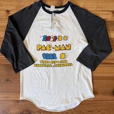 Vintage Pac-Man 1980s 1982 Video Expo adult Small video game promo shirt