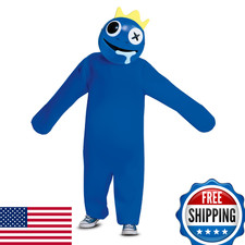 Disguise Blue Costume For Kids Deluxe Official Rainbow Friends Costume
