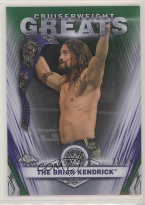 2021 Chrome WWE Cruiserweight Greats Green Refractor 2/99 The Brian Kendrick 0c6