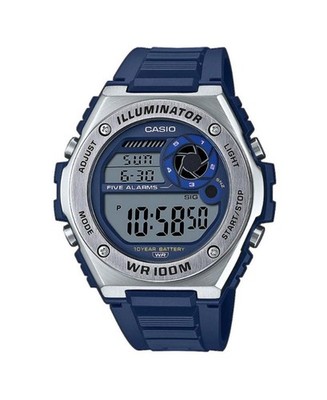 CASIO Men Digital Quartz Casual Watch Classic Dress Silver color Dial Waterproof