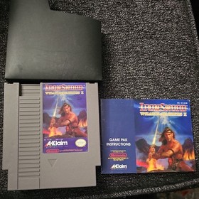 IronSword: Wizards & Warriors II (NES, 1989) CIB scatola carrello e manuale. 