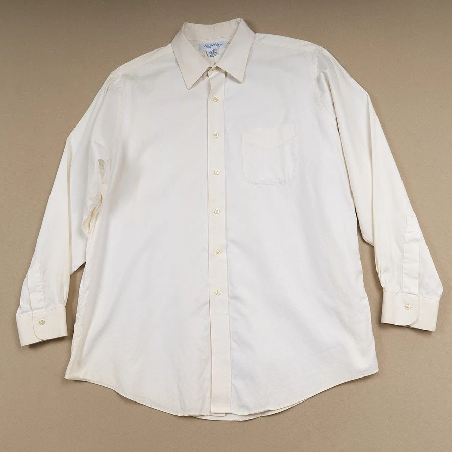 slim fit dress slacks Solid Ivory Slim Fit Men's Shirt S / Ivory