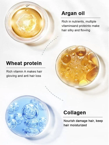 Karseell tratamento colágeno reparo profundo condicionador óleo de argan colágeno tubarão - Foto 3 de 6