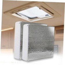 RV Vent Insulator 14"x14"x3" (2-Pack) Reflective Skylight Cover for Camper,