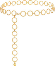 Gold Silver Waist Chain Belt for Women,Fashion Metal Adjustable Chain Belts for