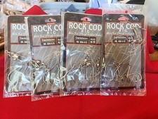 1991 ROCK COD RIGS 80 Lb. Test Size 7/0 Octopus Hook Lot Of 8 NWT 