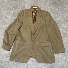 VTG 80s 90s Ralph Lauren Polo University Club Blazer 41R Silk Wool Sport Coat